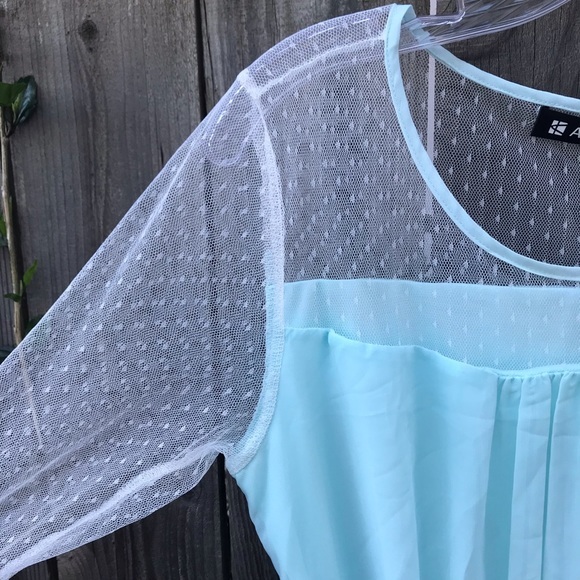 🦋 NWT SEA FOAM GREEN DRESS SIZE LARGE - Picture 6 of 6